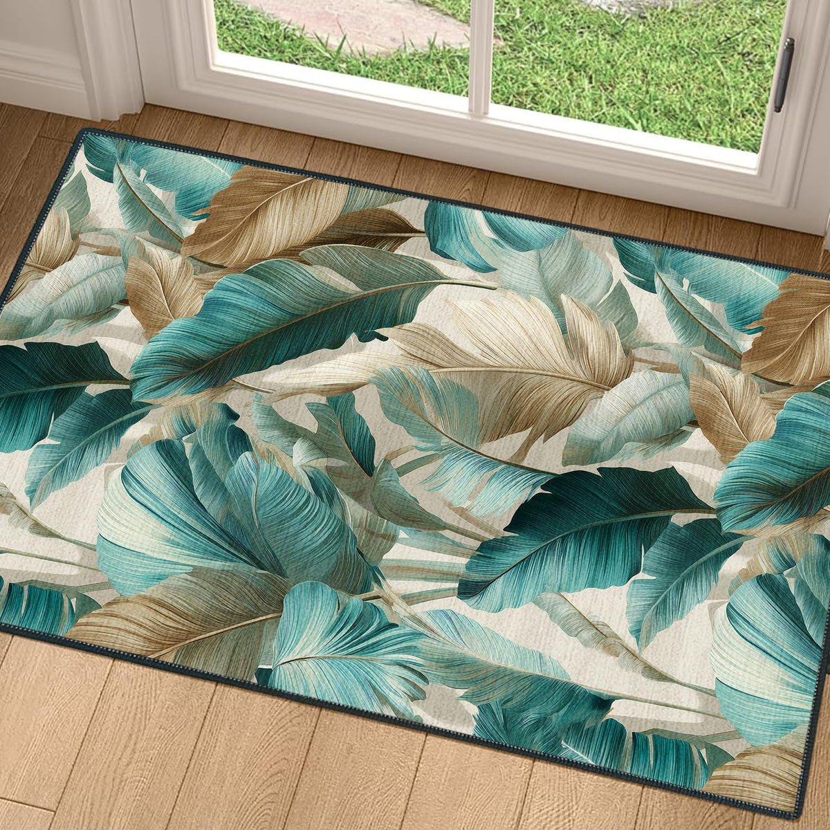 2x3FT Tropical Leaves Area Rug (#18 / 2' x 3' (Rectangular))