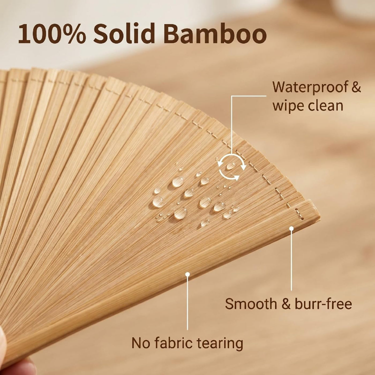 Hand Fan for Vintage Japanese Bamboo Fashion Gift Elegant for Dance Music Festival Wedding Church Decoration Party (Beige / Medium)
