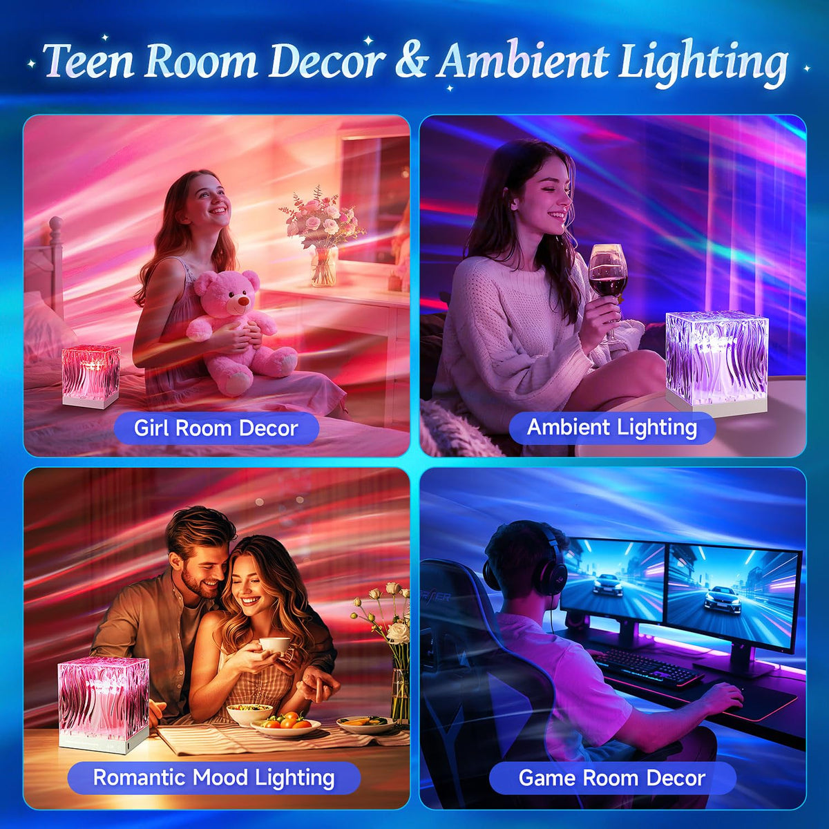 Aurora Light Projector for Bedroom (Yellow)