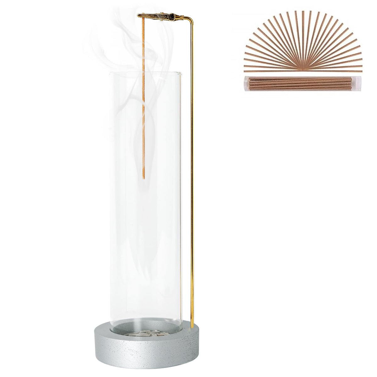 Incense Holder for Sticks (Silver-1pc)