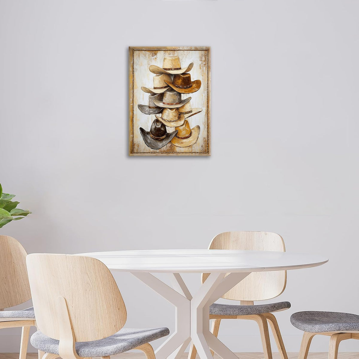 Western Wall Art (Cowboy Hats / 20L" x 16W")