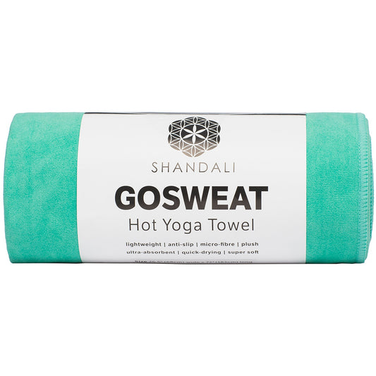 Hot Yoga GoSweat Microfiber Hand Towel in Super Absorbent Premium Teal Suede for Bikram (Teal / 26.50" x 16.00")