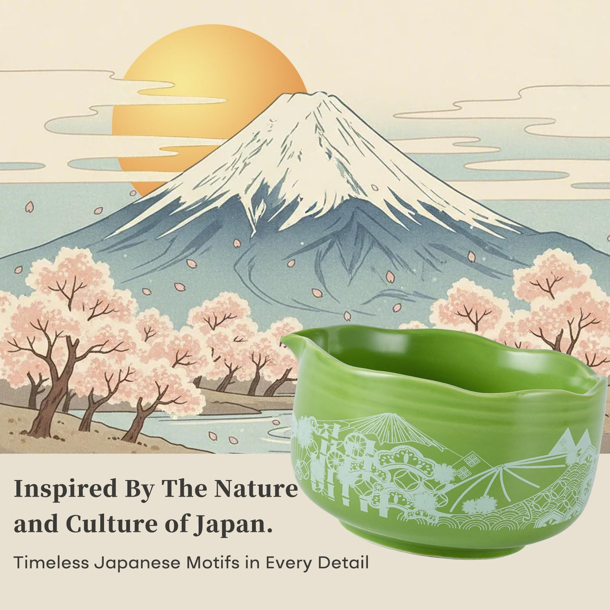 Matcha Whisk Kit (Japanese Style-Green)