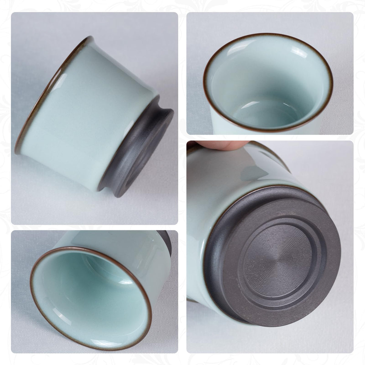 Japanese Tea Cups (Imperial Kiln-Rich Foot)