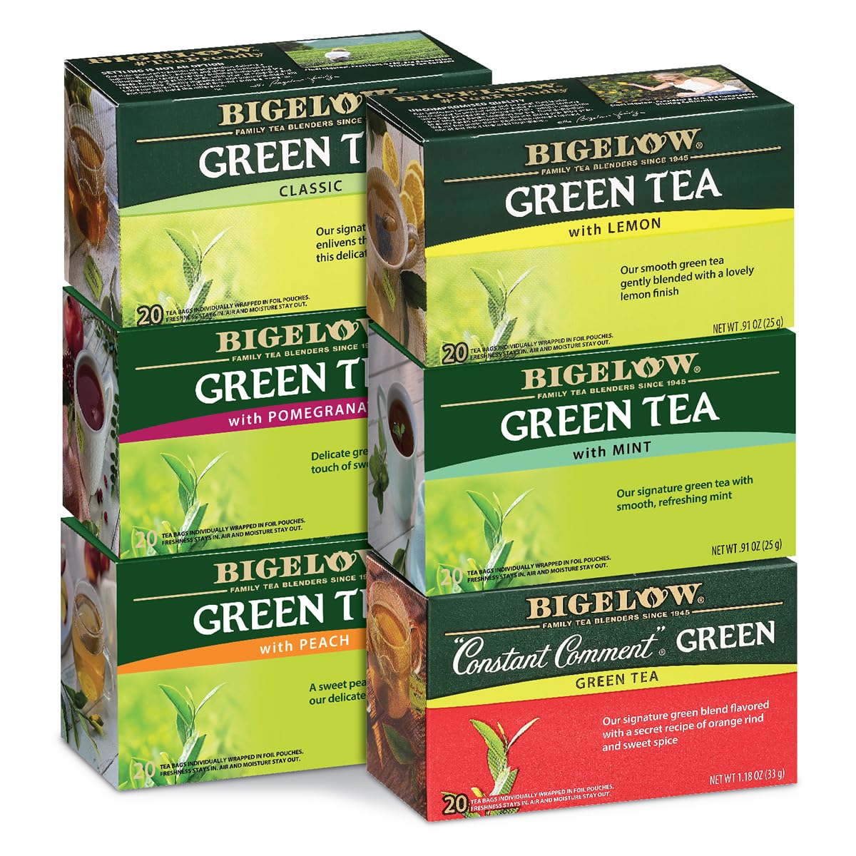Green Tea Variety Pack (20 Count (Pack of 6))