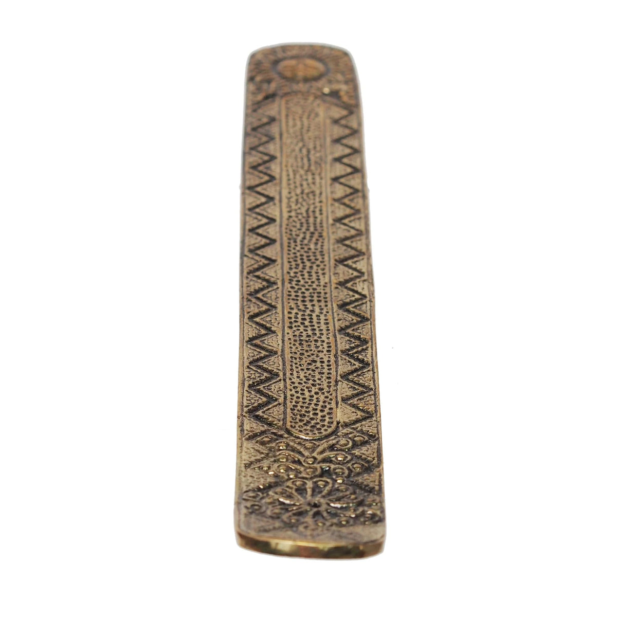 Antique Gold Aluminium Incense Holders. Set of 6 Each 9.5 (Gold / 6 counts)