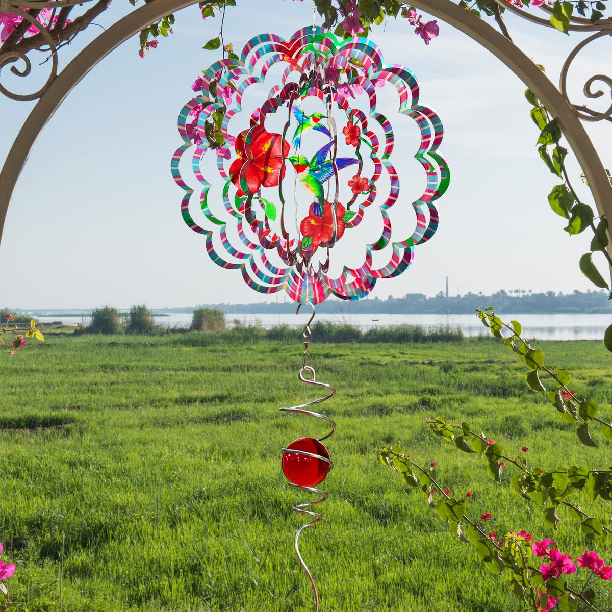 Hummingbird Wind Spinner (Mandala Hummingbird)