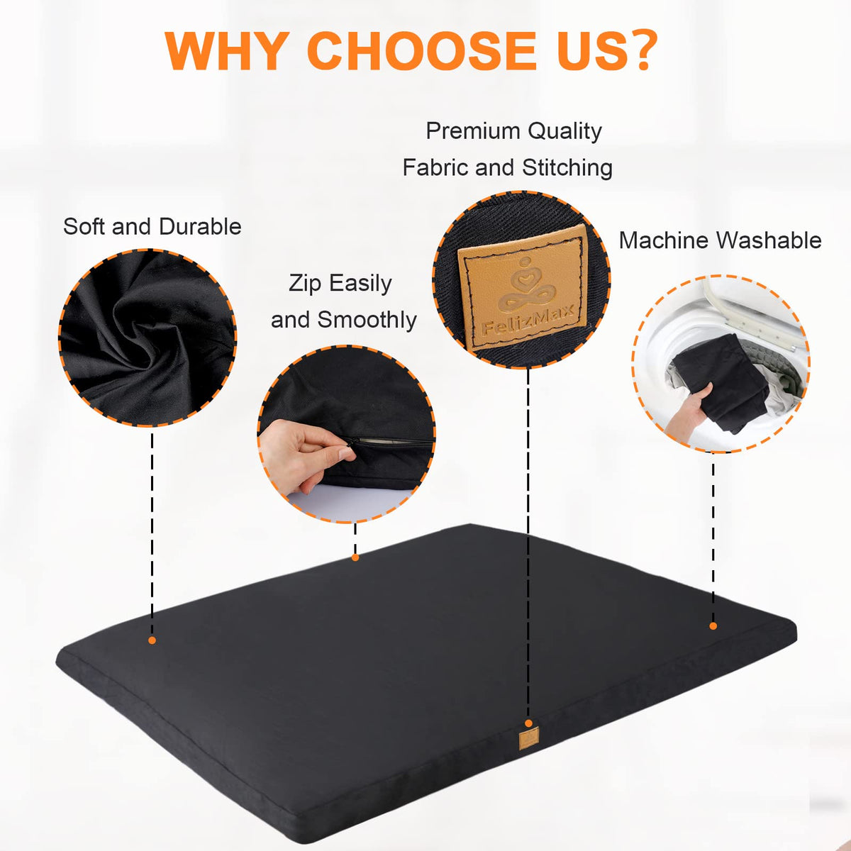 Zabuton Meditation Mat (White)