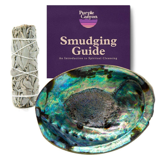 Authentic Sage Smudge Kit with Abalone Shell for Smudging New Homes & Apartments (Shell Kit)