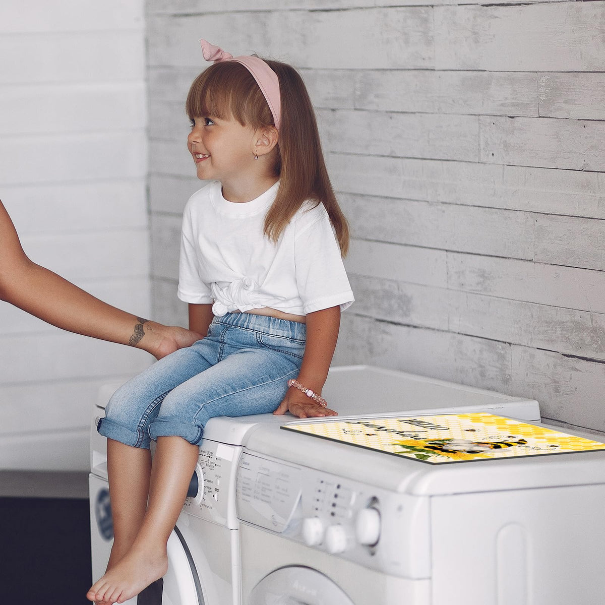 Dryer Top Protector Mat (yellow spring summer)