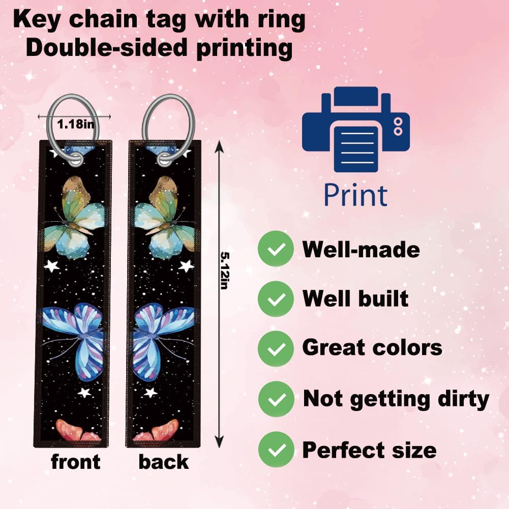 Colorful Butterflies License Plate Frame for Women 1Pc Car Tag (for Butterfly-Colorful-1p)