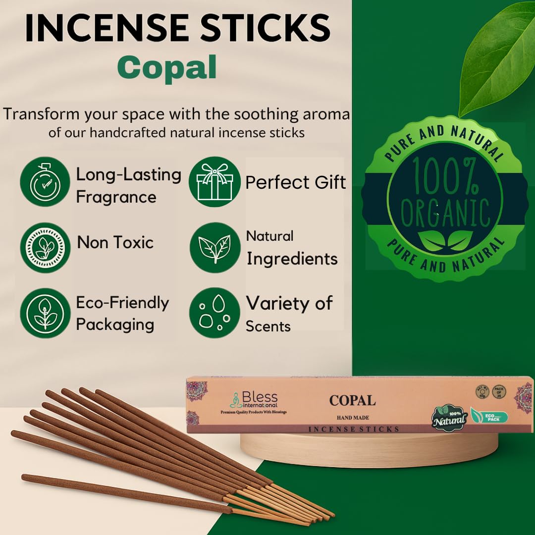 Bless Organic (Copal / 25 Sticks (1.4 OZ/40 GM))