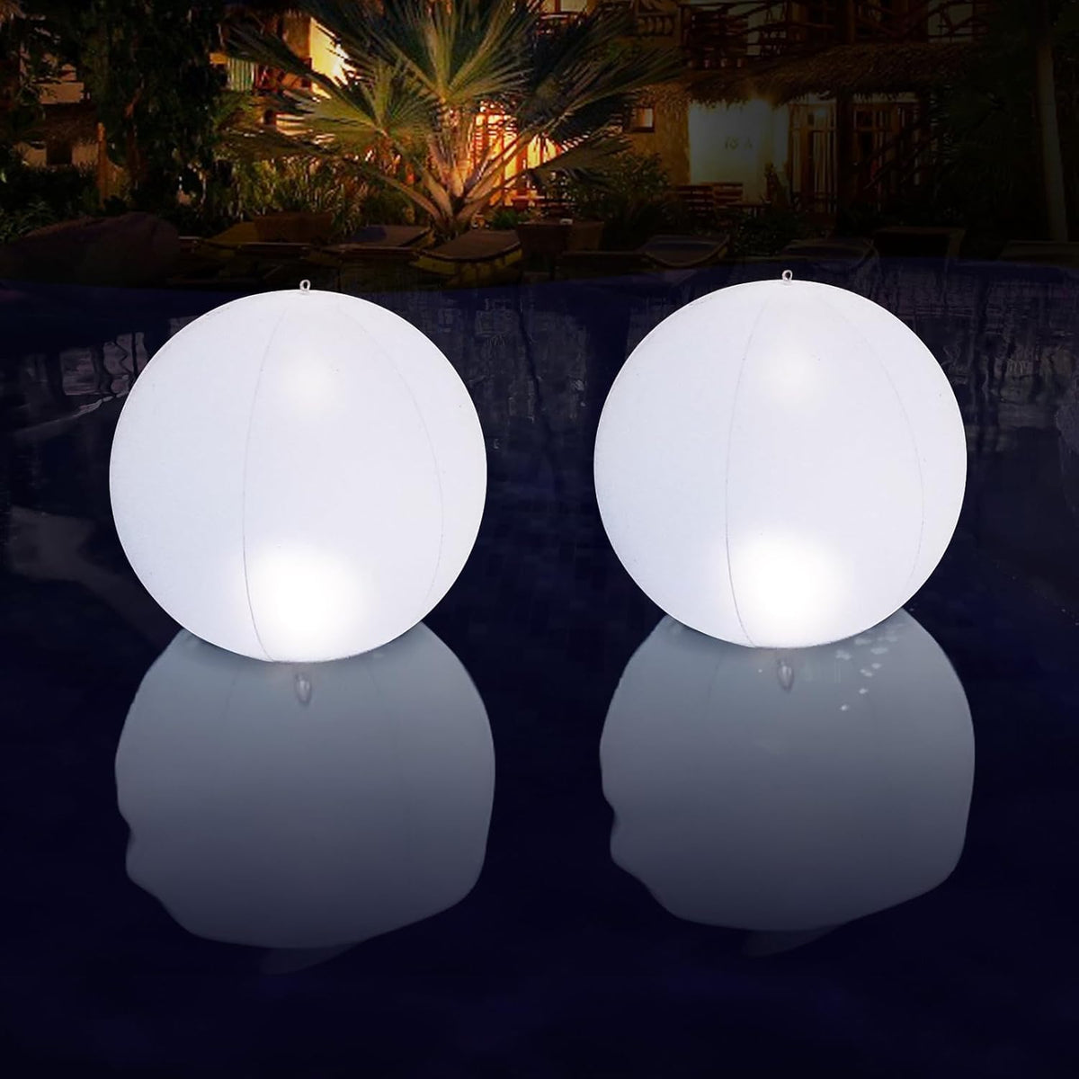 Floating Pool Lights Solar Powered (White 1PC)
