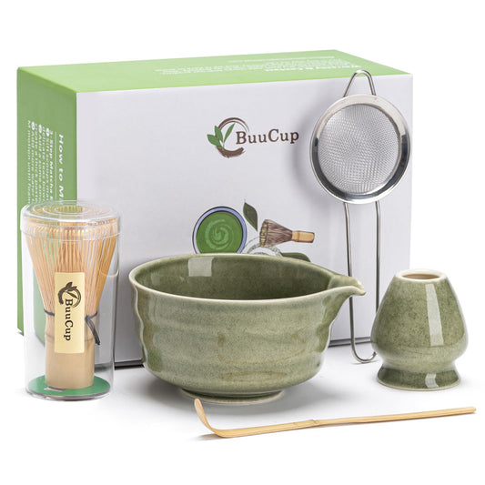 Matcha Set Matcha Bowl with Spout (Jade Green)