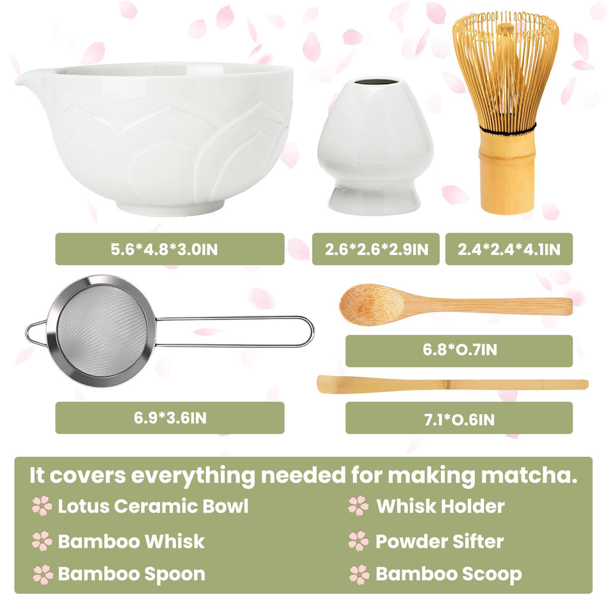 Matcha Whisk Set (Lotus White)