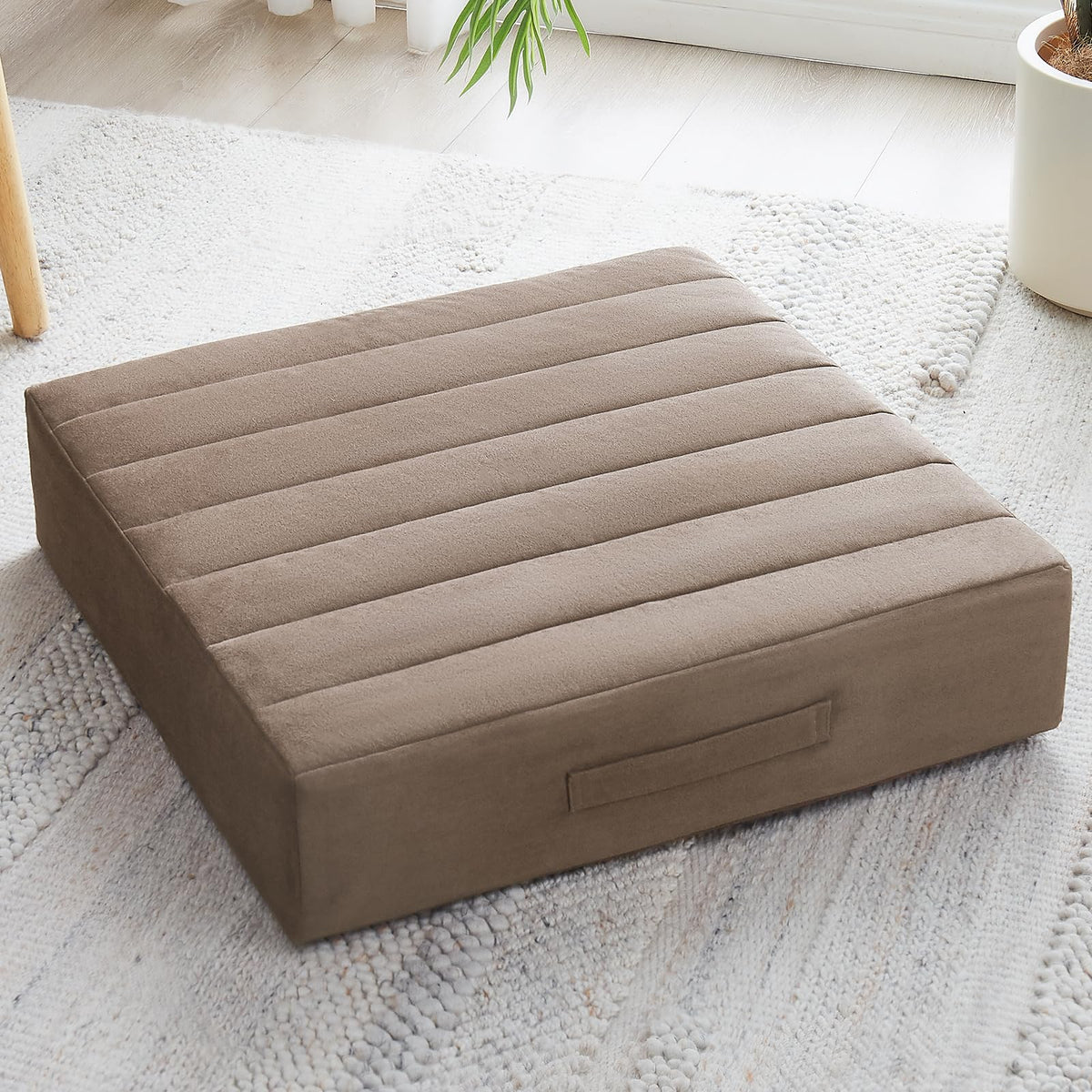 22 inches Floor Pillow for Adults (Coffee / 1 Count)