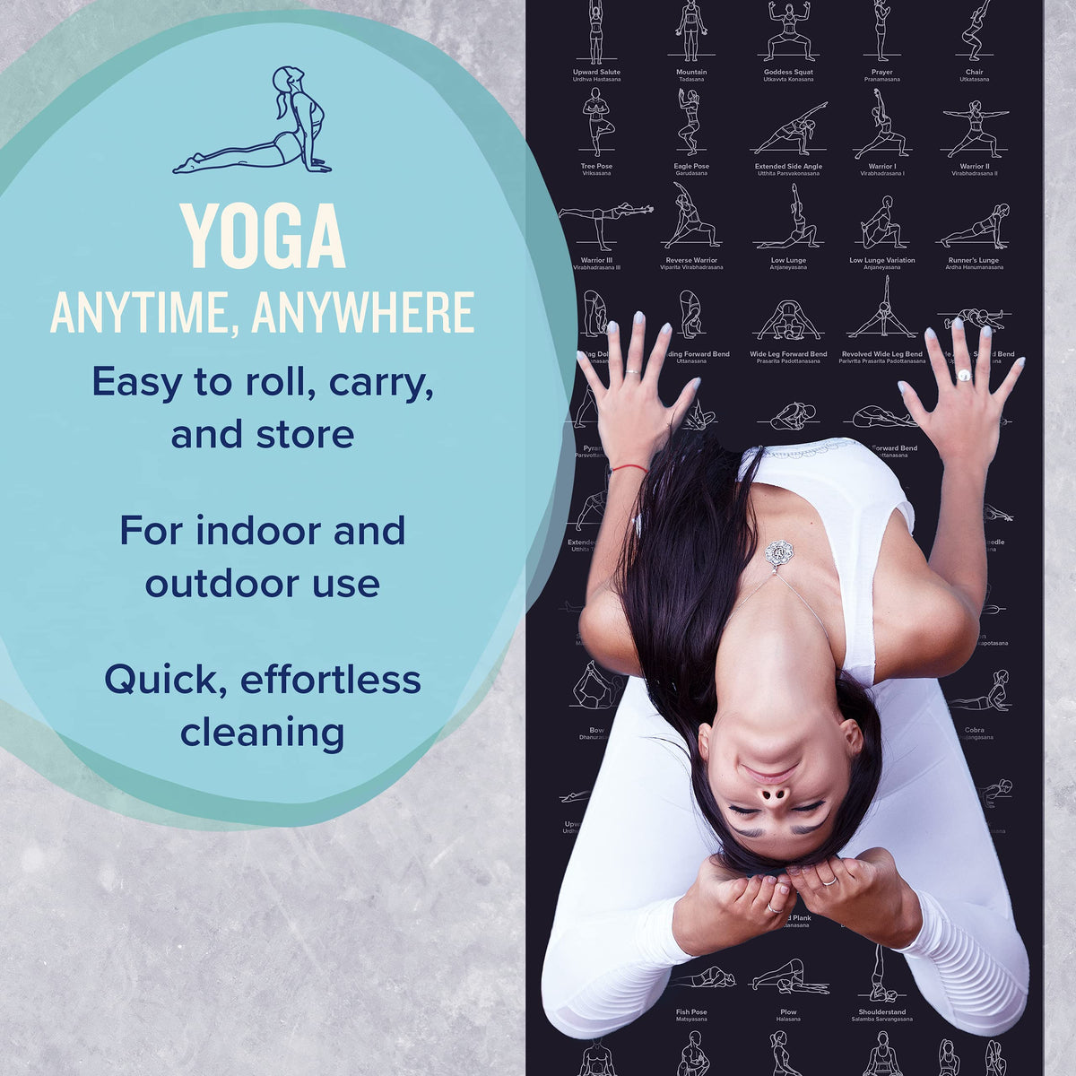 Black Yoga Mat (Black)