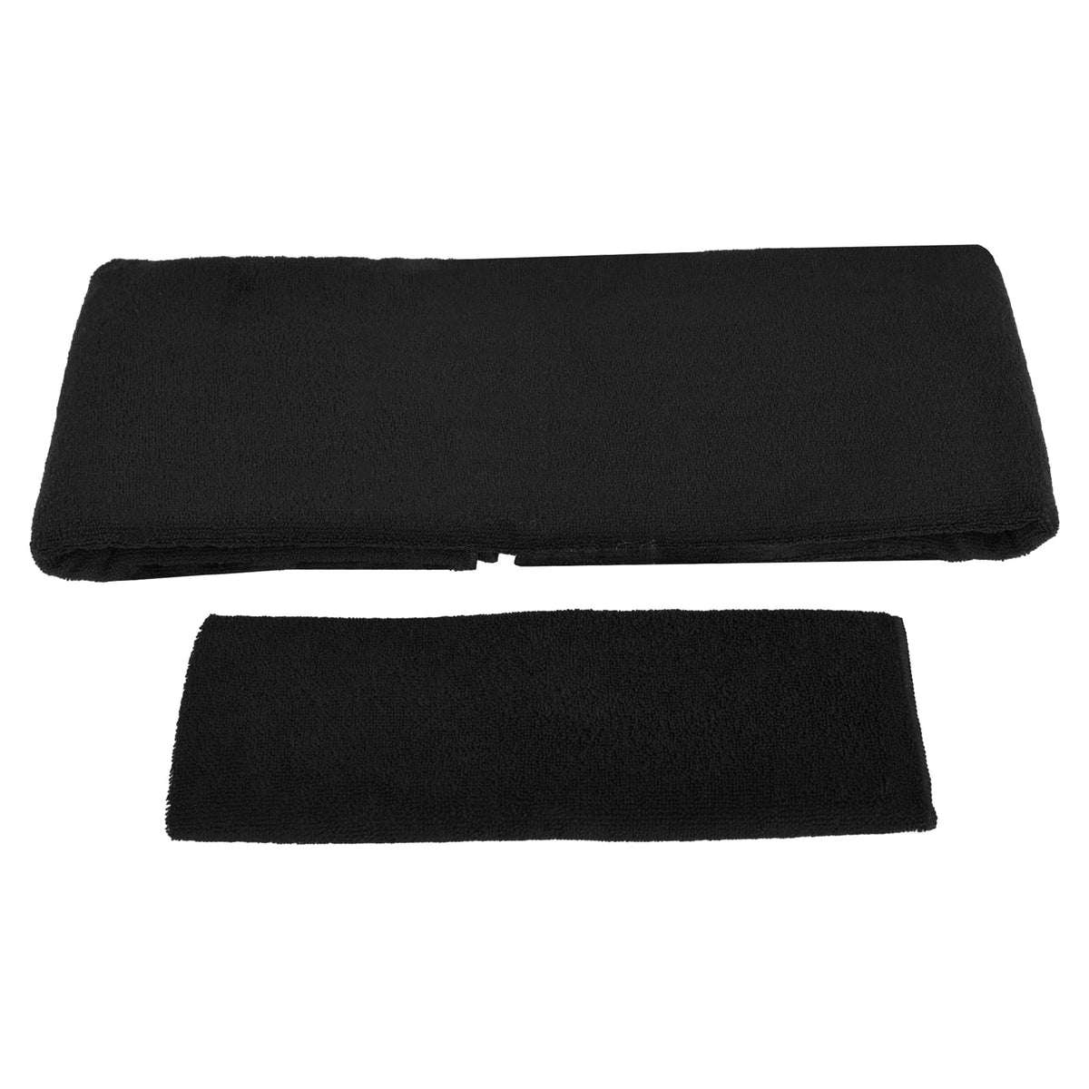 7 Piece Yoga Set with 71x24x0.5 Inches Extra Thick Mat (1"-Thick Mat / Black)