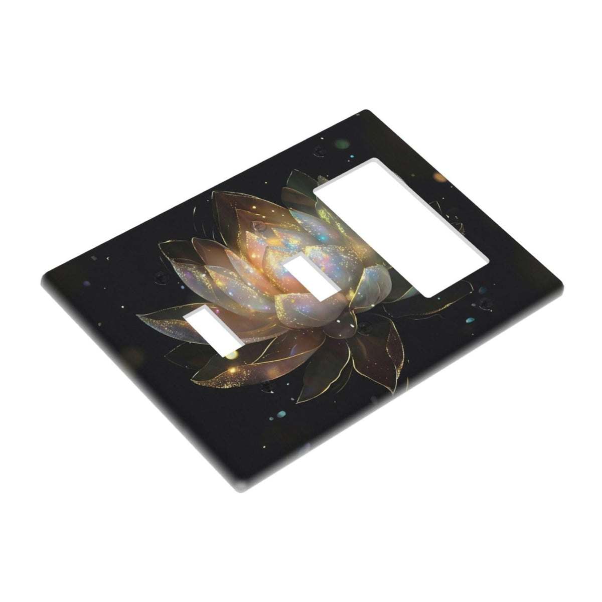 Spa Yoga Zen Lotus Flower 3 Gang 2 Toggle 1 Decorator (Spa Yoga Zen Lotus Flower / 2 Toggle 1 Decorator)