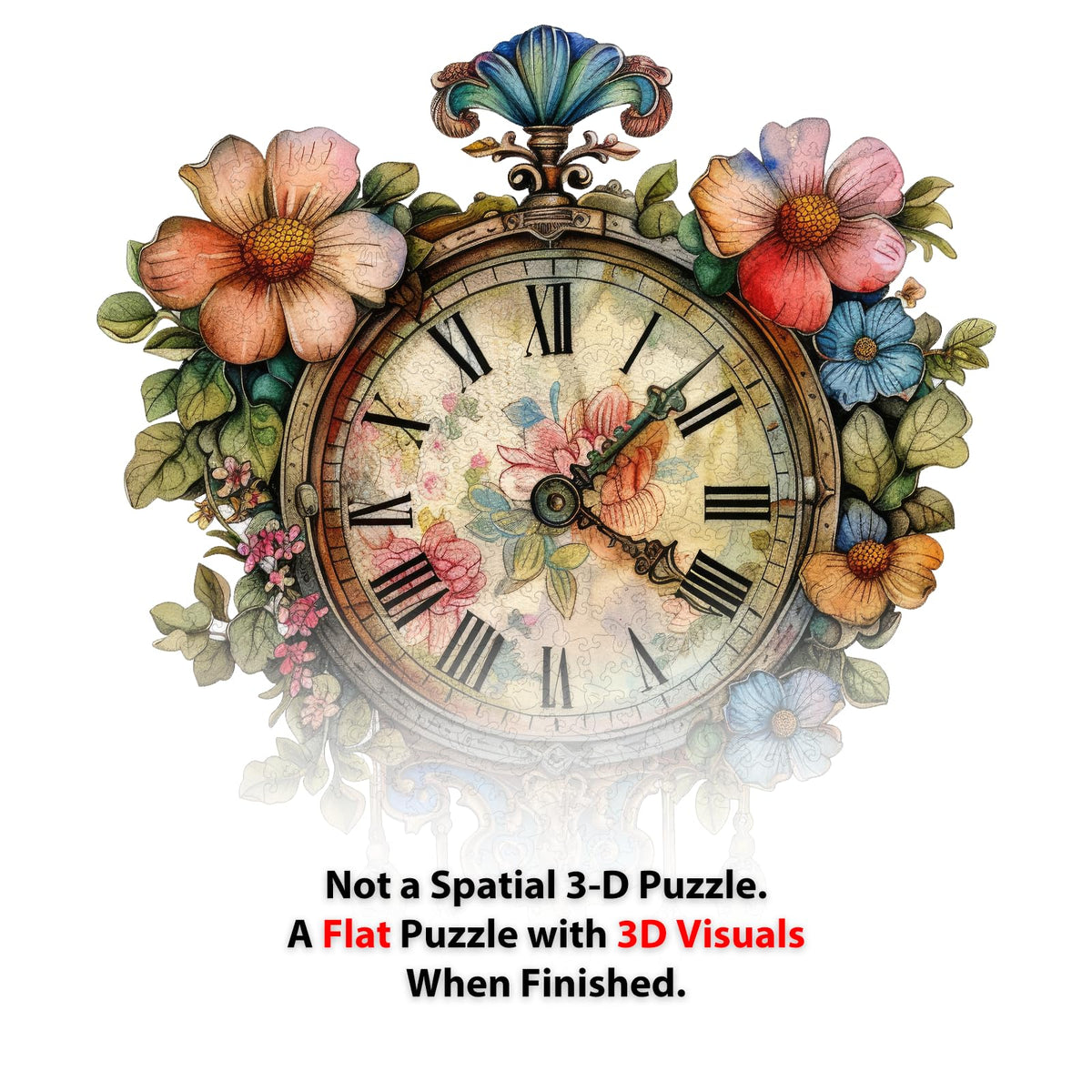 Wooden Puzzles for Adults (300Pcs / Wall Clock)