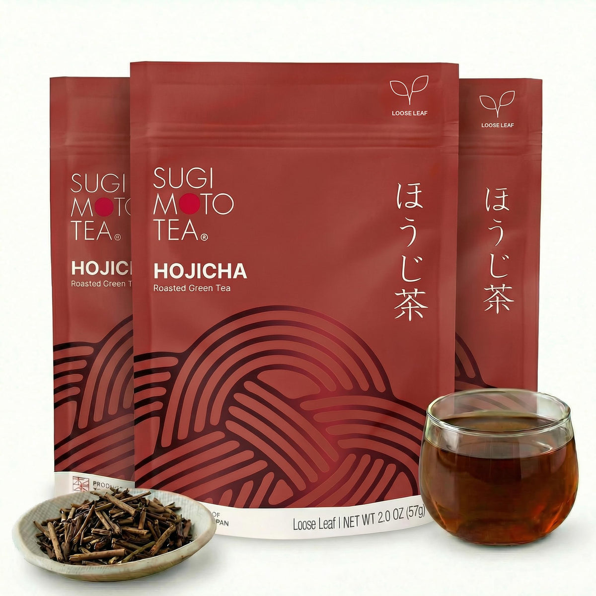 Japanese Hojicha Roasted Green Tea Loose Leaf 2.0 oz (Loose Leaf (Pack of 3))