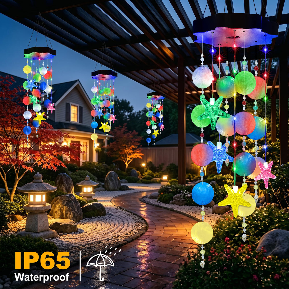 Boho Wind Chimes for Outside (Multicolor-1)