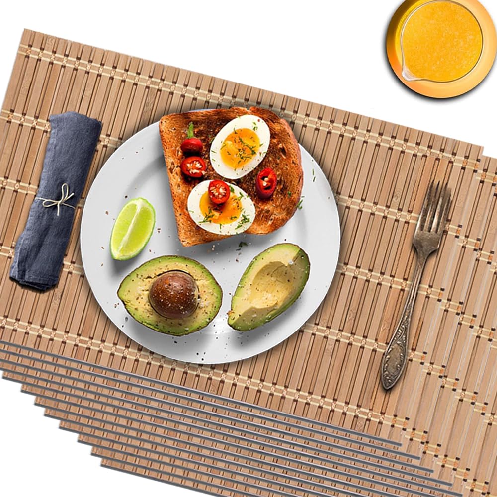 Natural Bamboo Placemat (12 Pack)