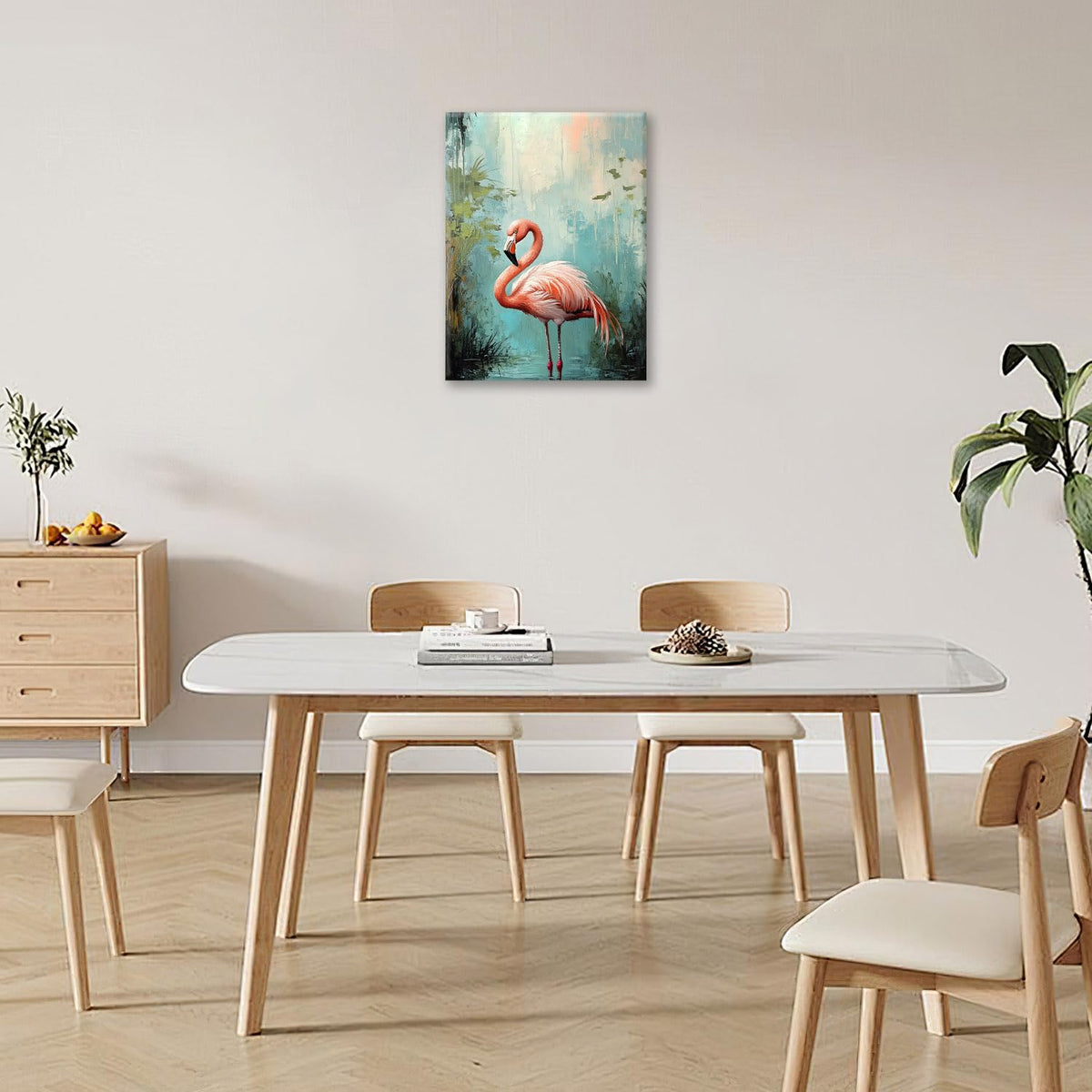 Flamingo Wall Art (16"L x 12"W / Flamingo)