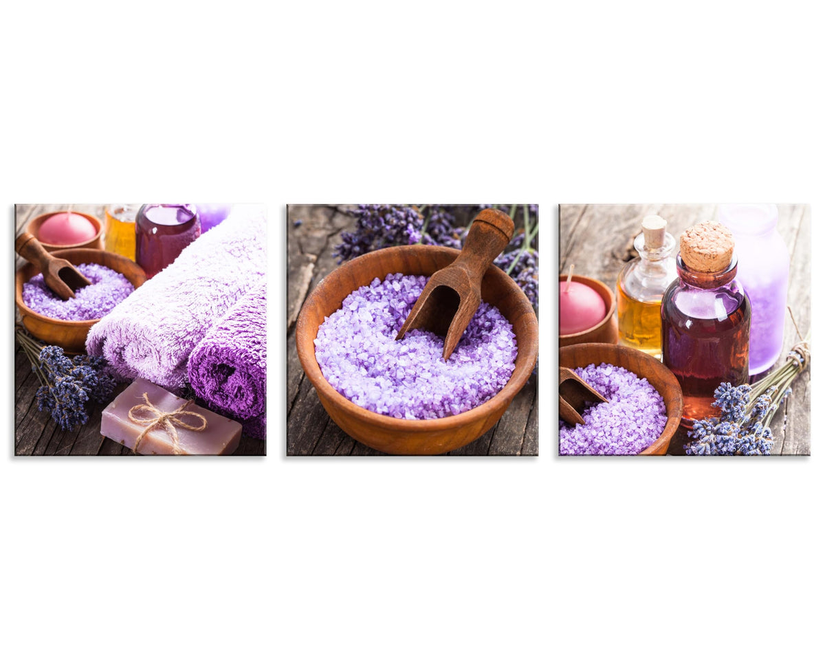 NAN Purple Zen Canvas Wall Art (20X20inchX3pcs / Purple Zen)