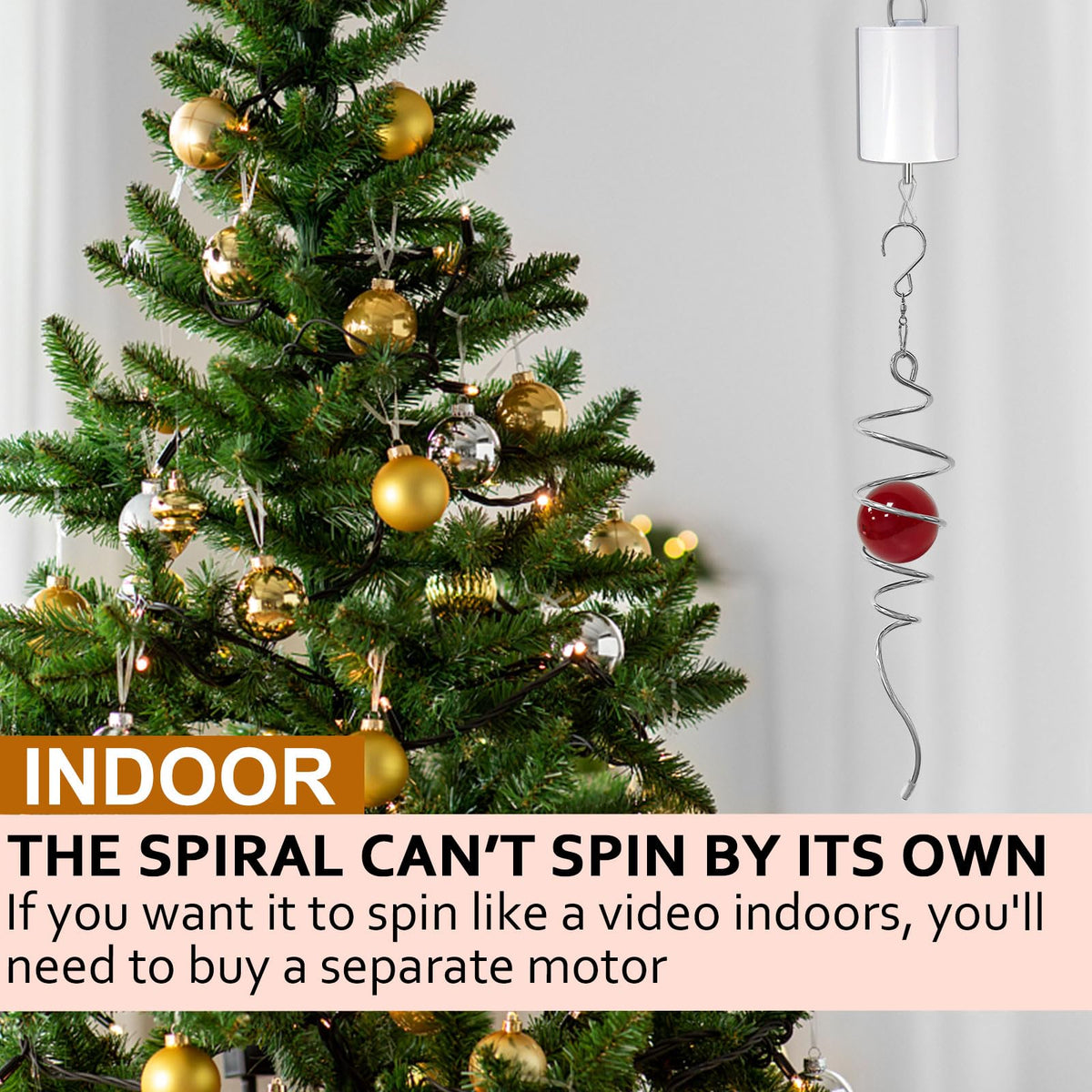 Wind Spinner Tail with Red Glass Orb (003-red)