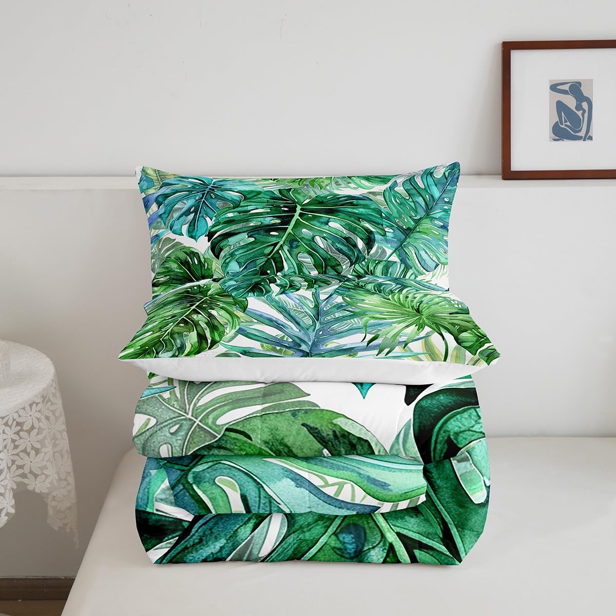 Palm Leaf Comforter Set Full Size Bedding Set for Kids (Multi 29 / Full)