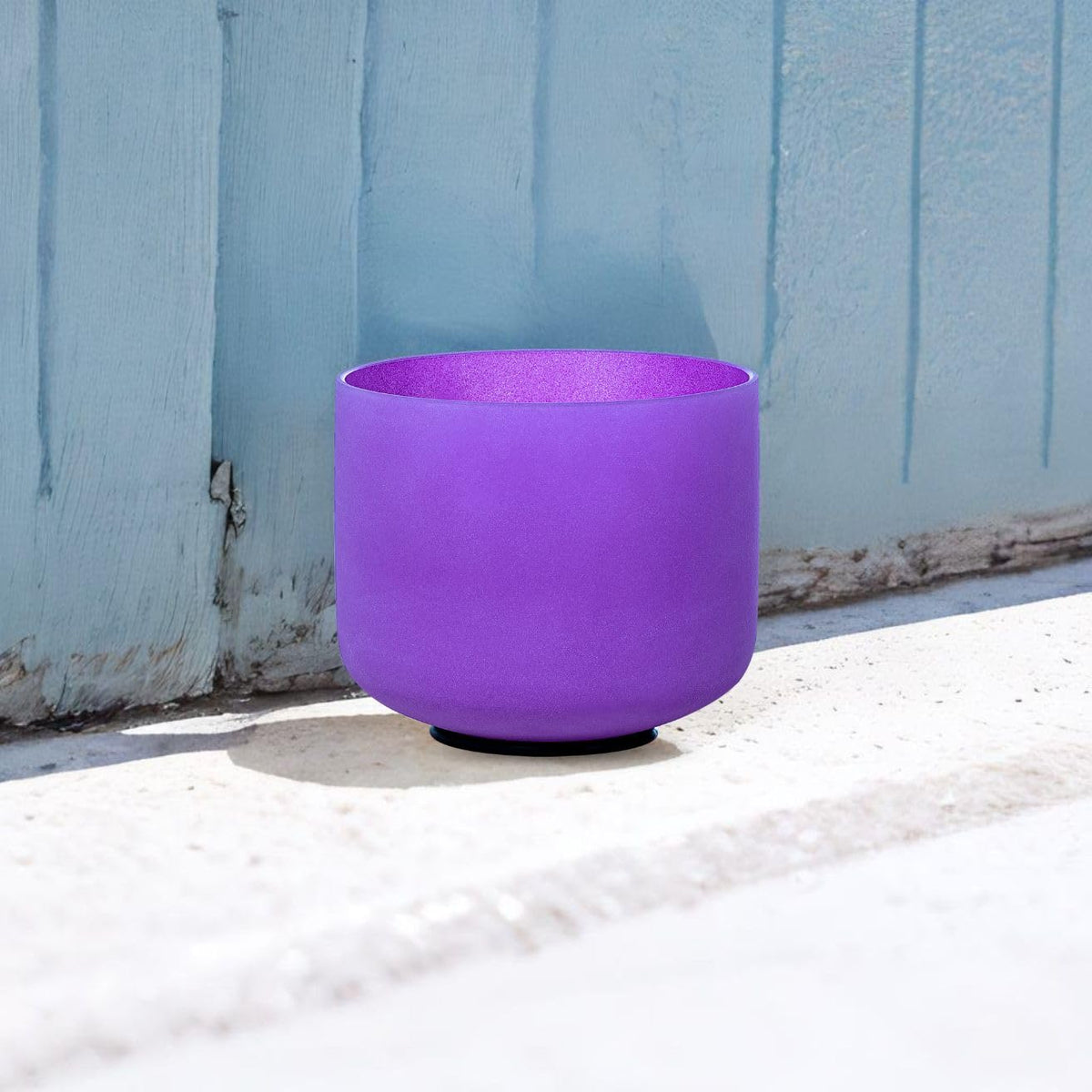 Crystal Singing Bowl 6 Inch Purple B Note 432Hz (Purple 6 Inch B)