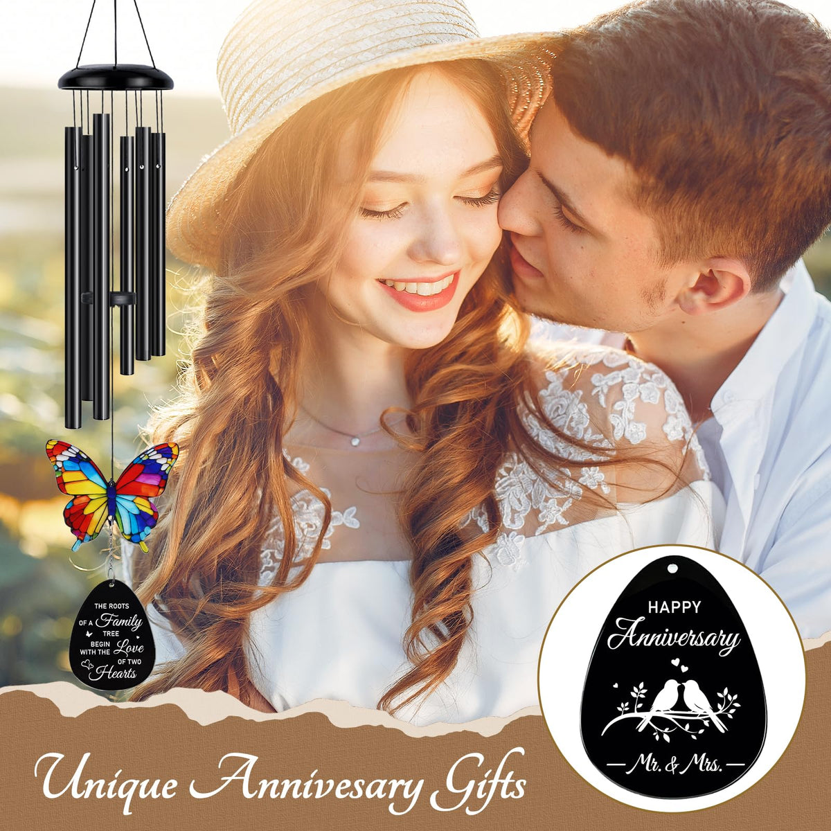 Anniversary Wind Chimes Gifts for Couples (Anniversary Gift)