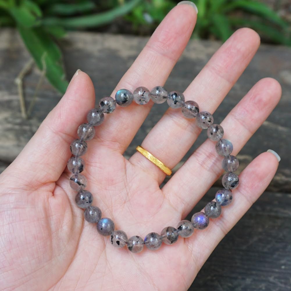 6MM Labradorite Bracelet for Women Men (6MM Labradorite Bracelet)