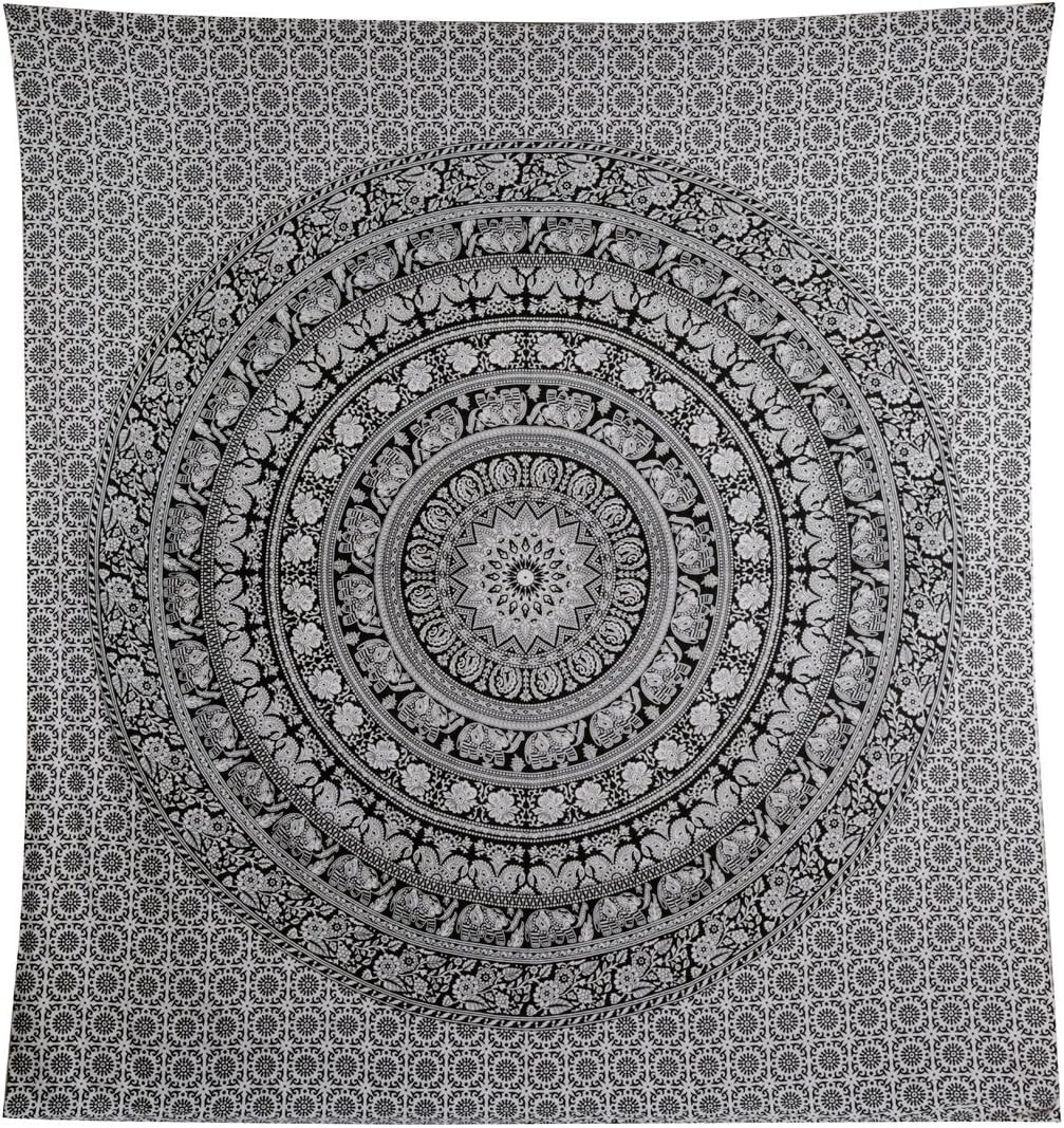 Wall Tapestry (Black and White / 50"L x 60"W)