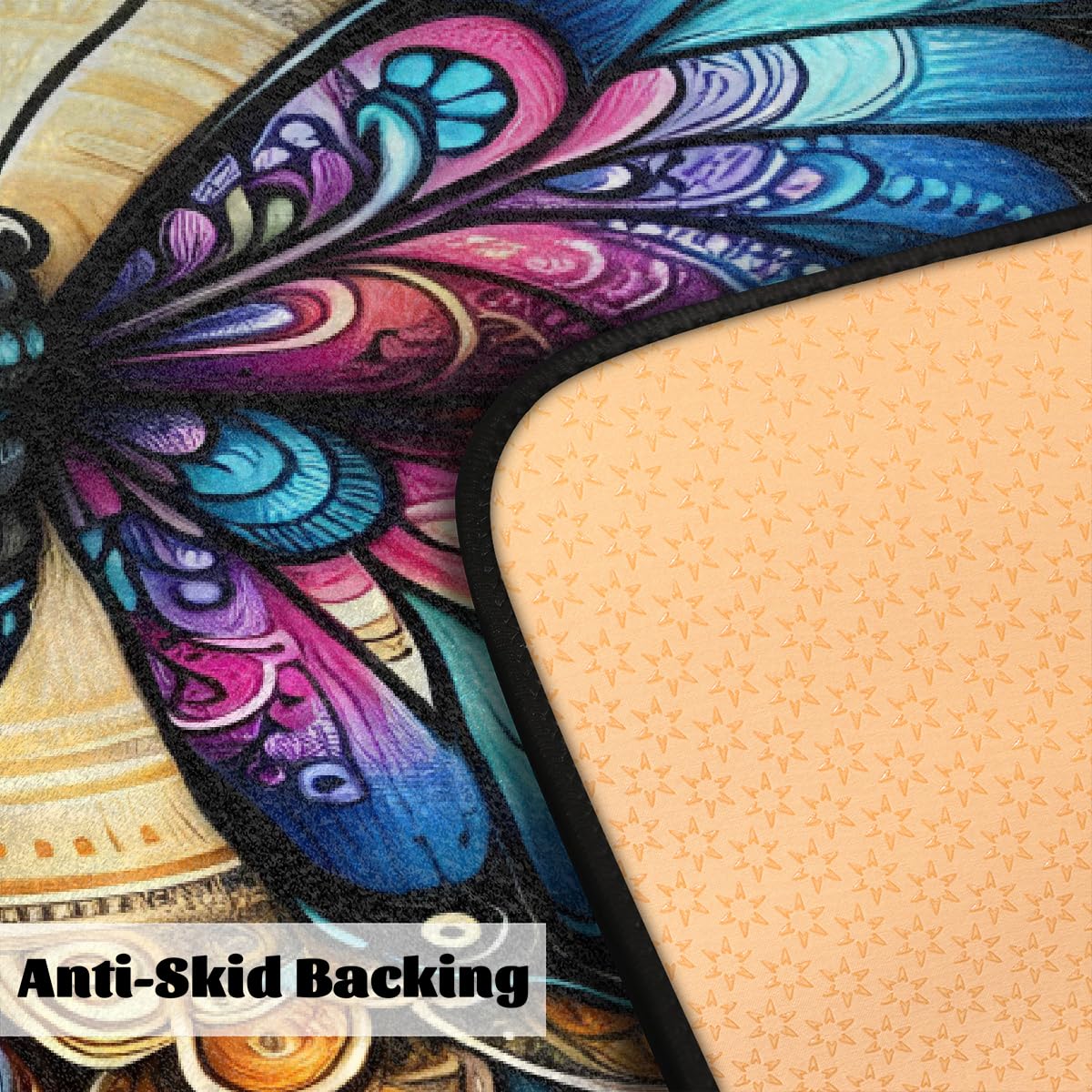 Butterfly Kitchen Rugs Kitchen Mats Non Slip Floor Mat (Color 16)
