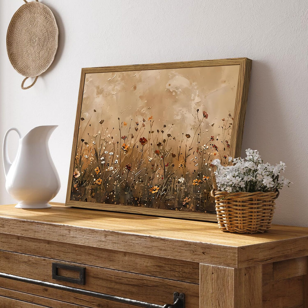 Vintage Wildflower Wall Art (16"L x 12"W / Floral-F)