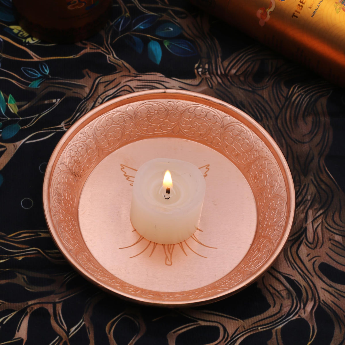Copper Offering Prayer Ritual Bowl Plate (New Metatron))