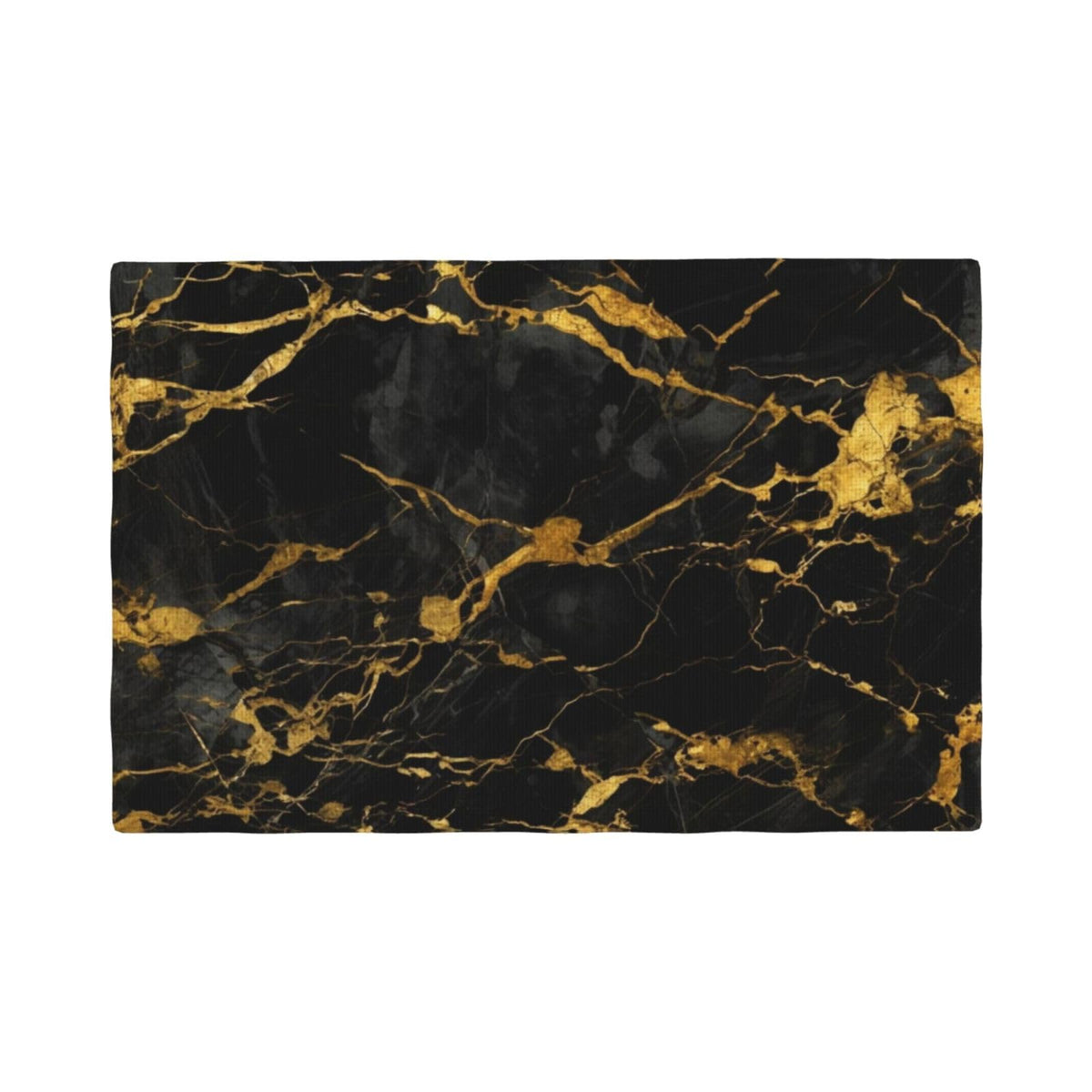 Placemats Black Gold Marble Place Mat Set of 4 Pieces Heat (4PCS / Black Gold Marble)