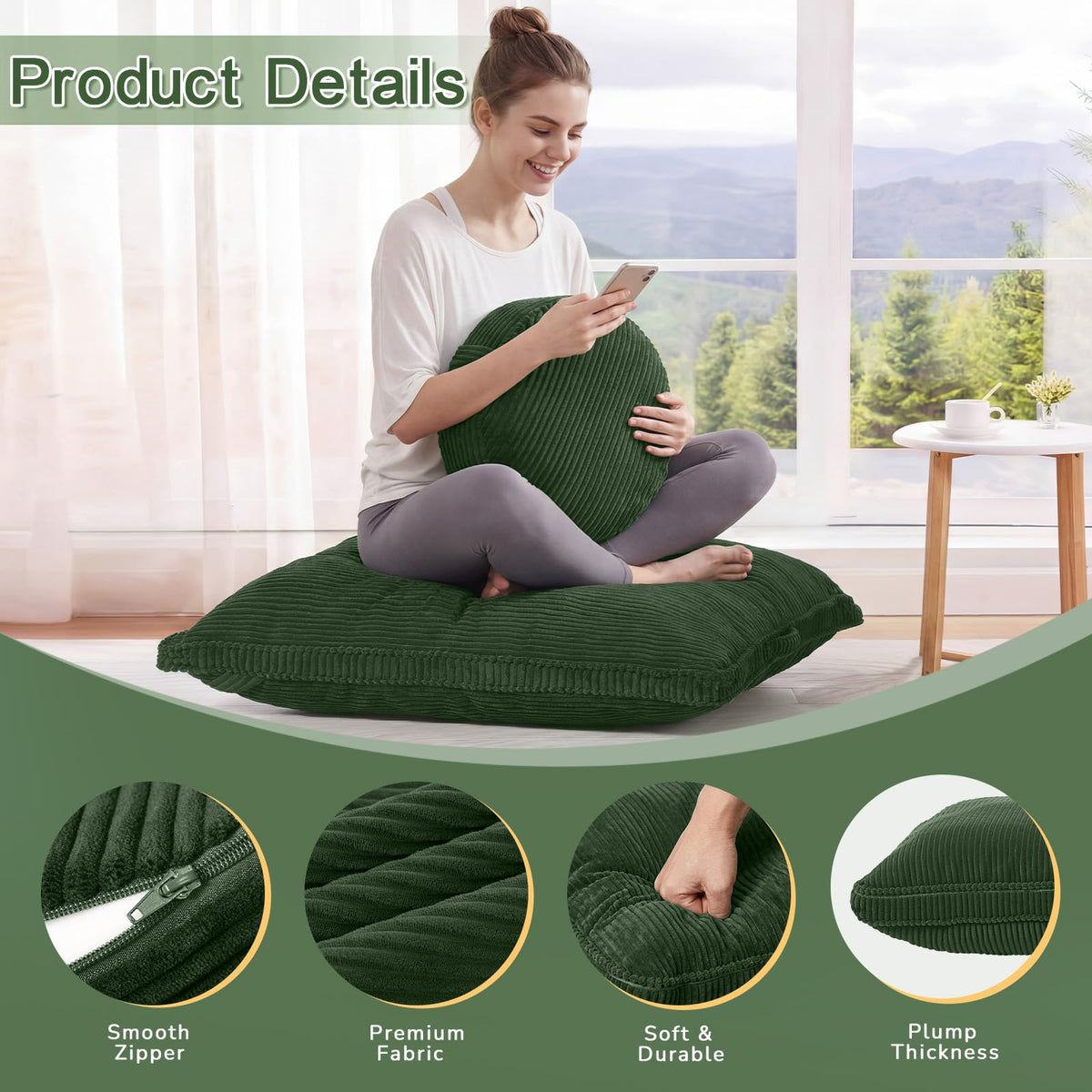 Meditation Cushion (Green)
