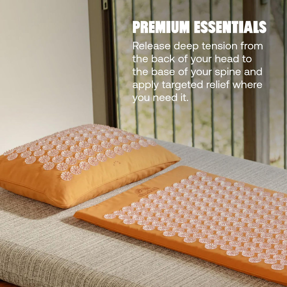 Acupressure Mat for Tension Release (Level 1 / Premium-amber)