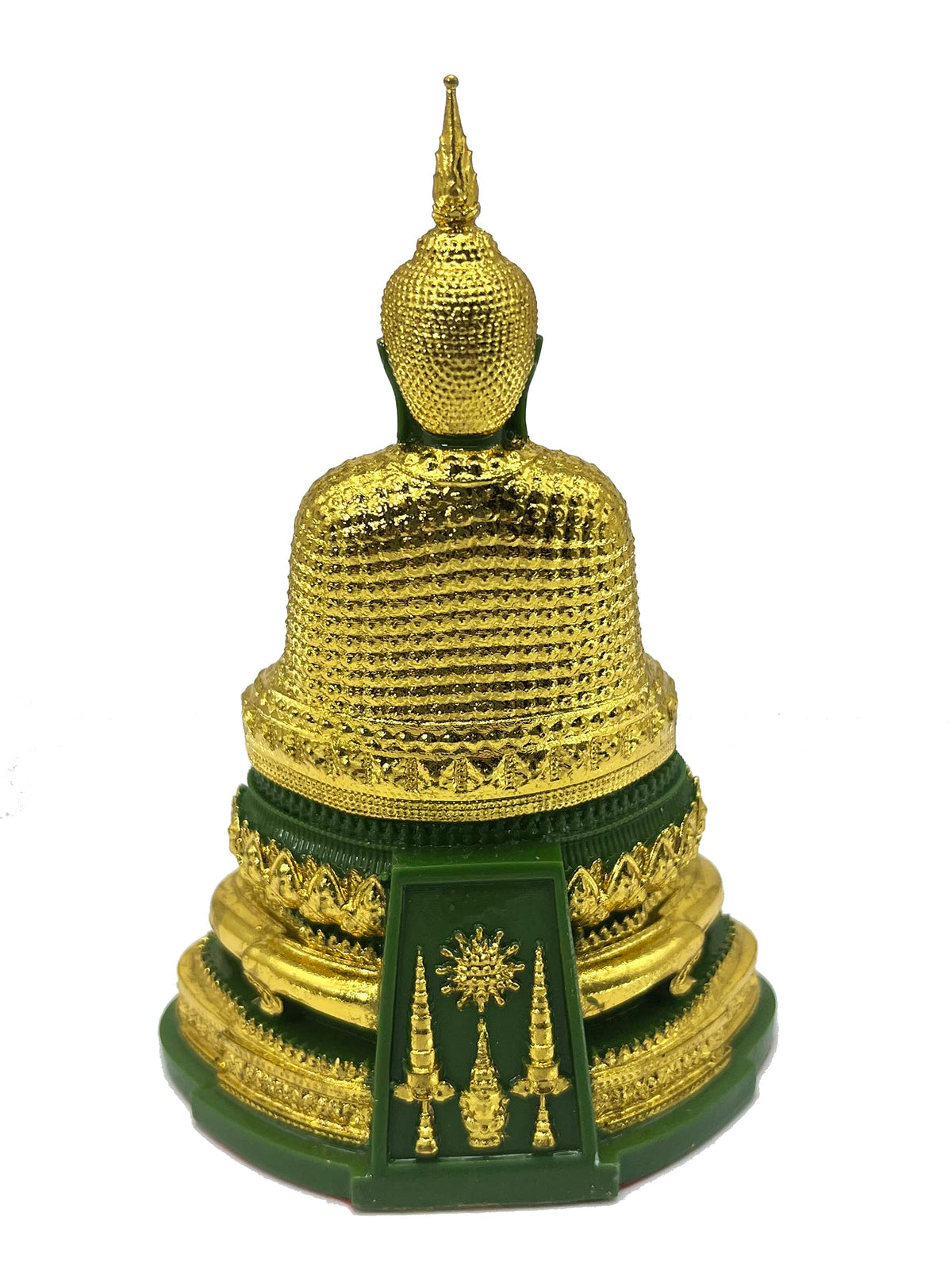 Emerald Buddha Statue Realistic Designed Knee to Knee 2" H. 6" H Jade Buddha Thai Buddha Statue for Home Decor Buddha Gift Buddha Sculpture Buddha Figurines (Winter)