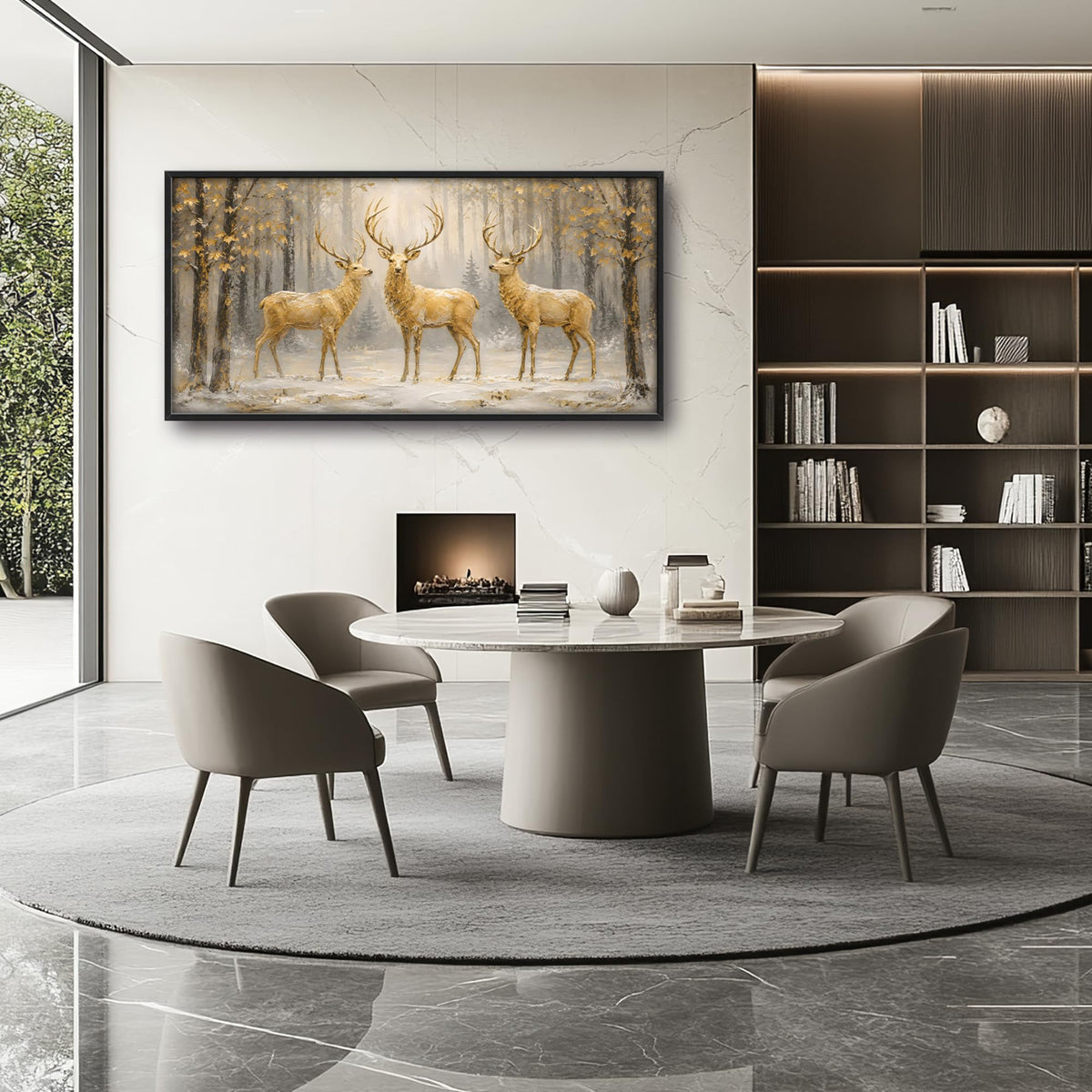 Deer Large Wall Art (deer / 60"L x 30"W)