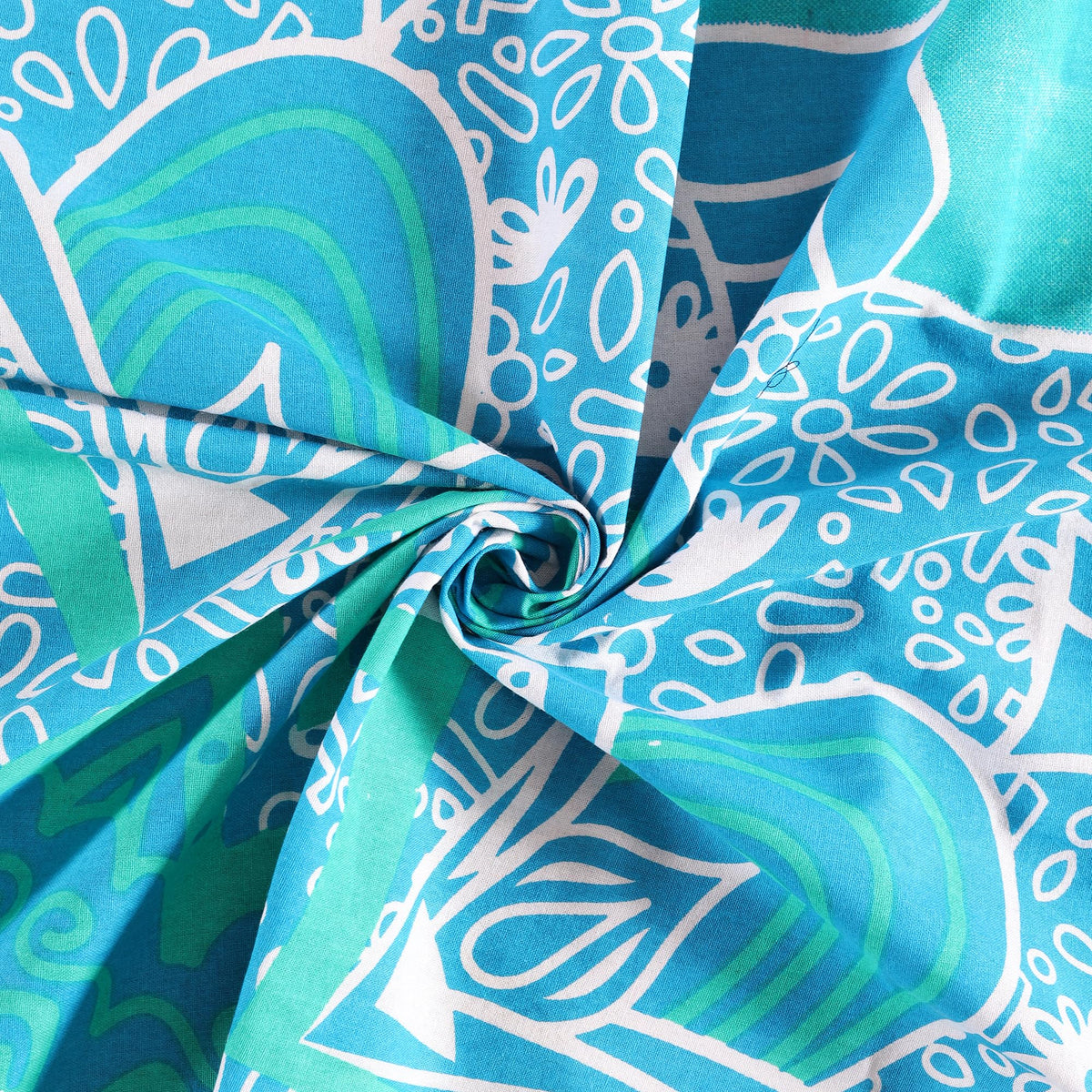 Teal Hippie Mandala Ombre Curtains 83 Inch Length for Living Room Bedroom 2 Panels Set Light Filtering Semi Sheer Window Curtains 76 Inch Width Boho Farmhouse Drapes W76xL83 (83"W x 83"L (Pack of 2) / Teal)