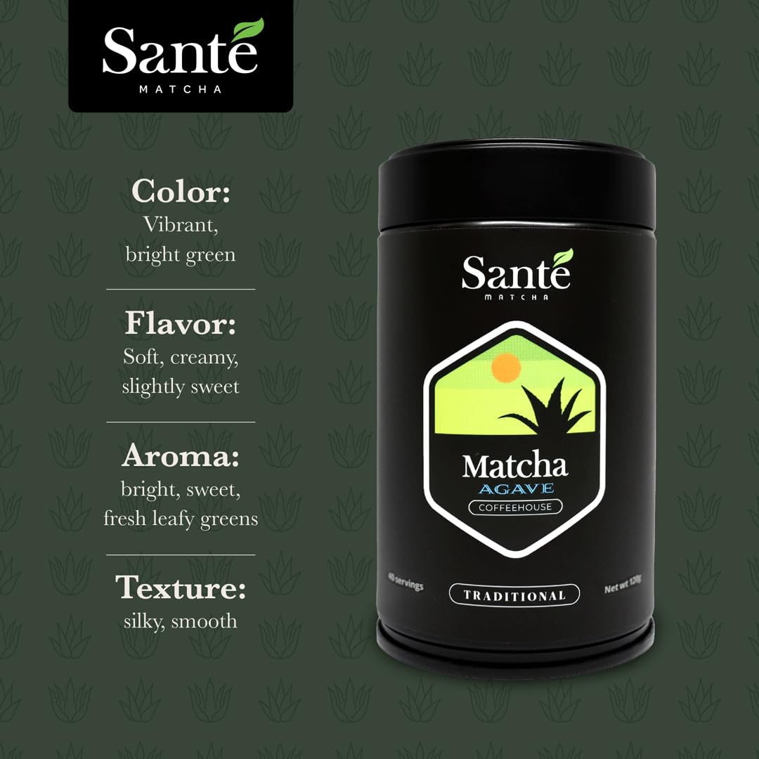 Agave Ceremonial Grade Japanese Matcha with Organic Agave