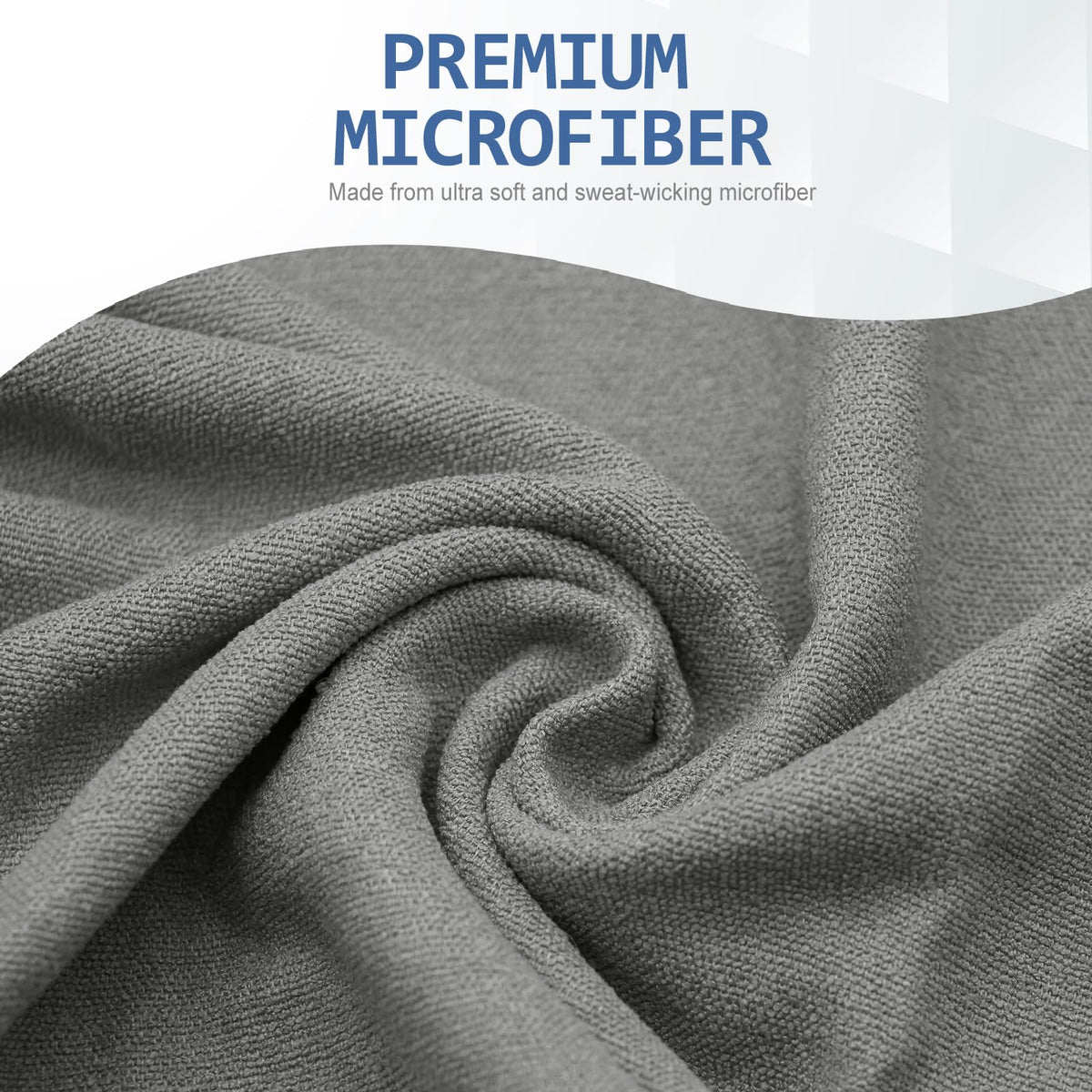 Hot Yoga Towel (Grey/ Purple)