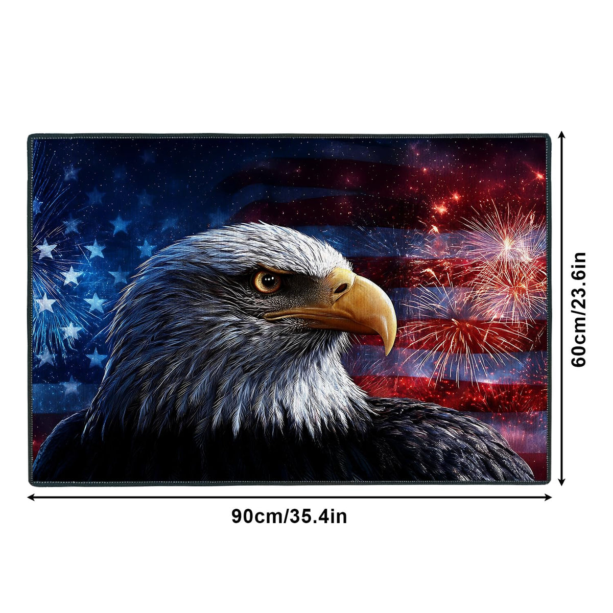 2x3FT Patriotic Bald Eagle Area Rug (#17 / 2' x 3' (Rectangular))