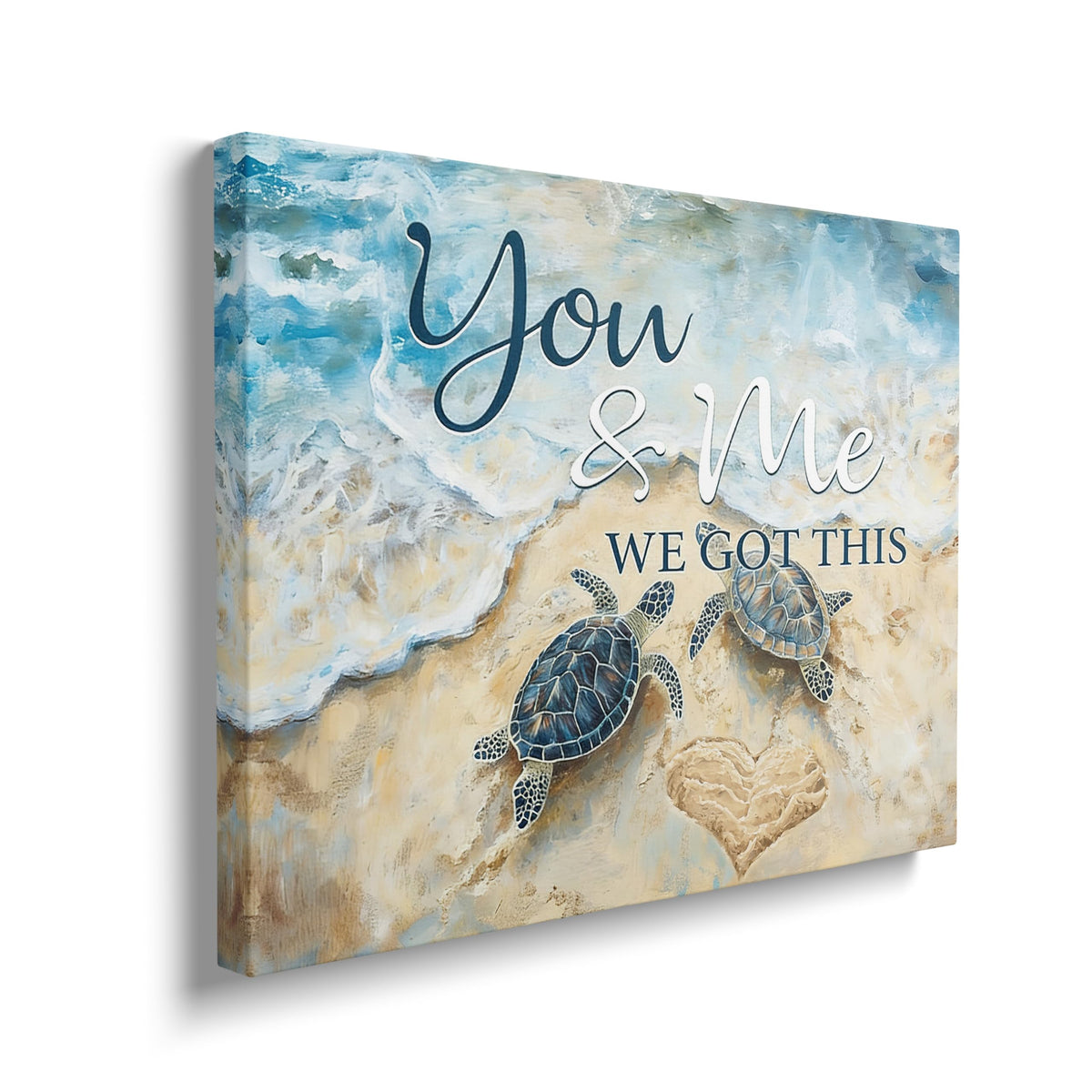 Turtle Canvas Wall Art Inspirational Prints Painting Framed ArtWork 16"x24" (Turtles / 24"L x 16"W)