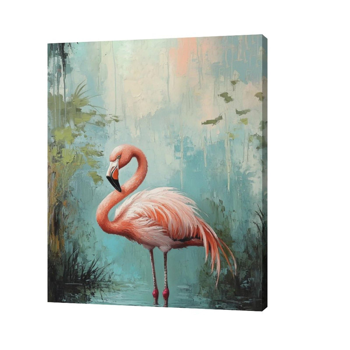 Flamingo Wall Art (20"L x 16"W / Flamingo)
