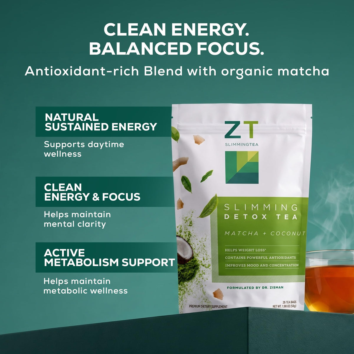 Dr. Zisman ZT Slimming Detox Tea (28 Servings (Pack of 1))